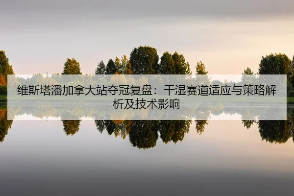 维斯塔潘加拿大站夺冠复盘：干湿赛道适应与策略解析及技术影响
